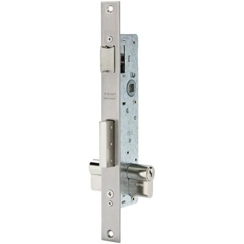 Tesa Assa Abloy 4210E353AI Single Lever Lock 2210E Narrow Box Width Without Cylinder Reversible Handle Entry 35mm Stainless Steel Finish CDRA.DESL.2210/35 S/B.EST.INOX, Grey (Rust-Proof), Entrada 35