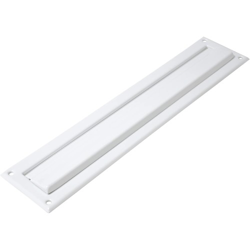 Amig - Letter Slot for Letterbox | For Interior and Exterior Walls or Doors | Stainless Steel Letter Slot | Size 342 x 73 cm | Slot Dimensions: 246 x 48 mm | White Colour