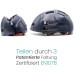 Overade Plixi Foldable Helmet for Bicycles, Electric Scooters, E-Bikes - Volume Divided by 3 - Same Protection as a Classic Helmet