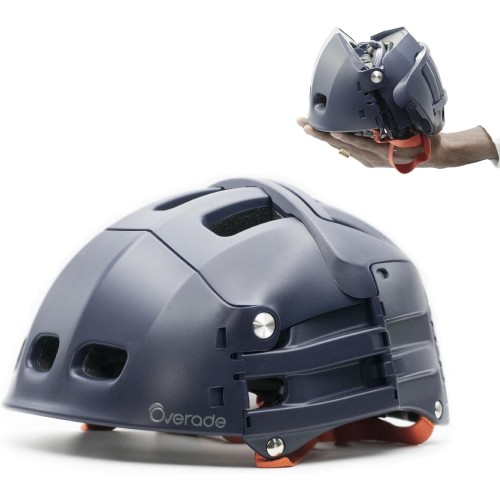 Overade Plixi Foldable Helmet for Bicycles, Electric Scooters, E-Bikes - Volume Divided by 3 - Same Protection as a Classic Helmet