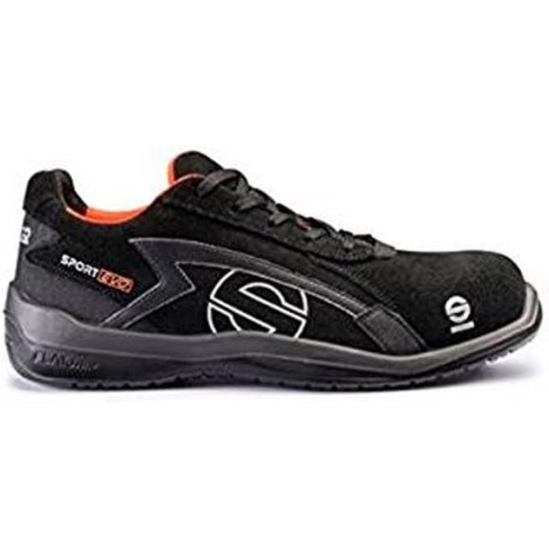 Sparco s0751645nrnr Sport Evo Shoe, Black, Size 45