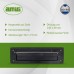 Amig - Letter Box for Letterbox - For Interior and Exterior Walls or Doors - Steel Letter Slot - Size 254 x 73 cm - Slotted Dimensions: 198 x 48 mm - Black Colour