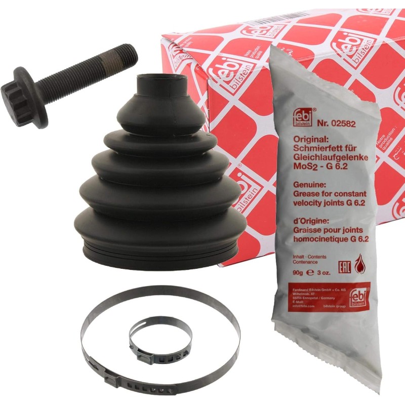 febi bilstein 49070 CV Boot Kit with additional parts, pack of one