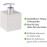 Wenko Cordoba 22650100 Soap Dispenser Liquid Soap Dispenser, Detergent Dispenser Capacity 0.5 l, ceramic, 8.5 x 13 x 8.5 cm