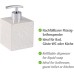 Wenko Cordoba 22650100 Soap Dispenser Liquid Soap Dispenser, Detergent Dispenser Capacity 0.5 l, ceramic, 8.5 x 13 x 8.5 cm