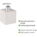 Wenko Cordoba 22650100 Soap Dispenser Liquid Soap Dispenser, Detergent Dispenser Capacity 0.5 l, ceramic, 8.5 x 13 x 8.5 cm