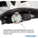 Fischer Erwachsene Fahrradhelm, Radhelm, Cityhelm Urban, S/M oder L/XL, mit beleuchtetem Innenring-System
