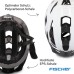 Fischer Erwachsene Fahrradhelm, Radhelm, Cityhelm Urban, S/M oder L/XL, mit beleuchtetem Innenring-System