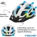 Fischer Erwachsene Fahrradhelm, Radhelm, Cityhelm Urban, S/M oder L/XL, mit beleuchtetem Innenring-System