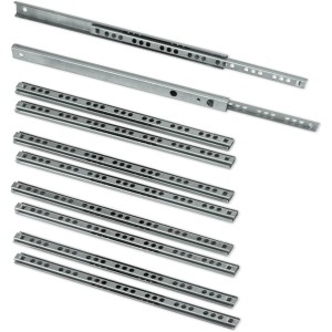 Emuca 3009905 Set of 5 Pairs (10pcs) of Partial Extension Ball Bearing Runners/Slides 17mm x 310mm for Drawer