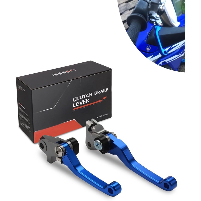 Motorcycle Brake Lever and Clutch Lever for YZ125/250 15-25 YZ250F 09-25 YZ125X 17-23 25 YZ250X 16-23 25 YZ426F/450F 09-25 YZ250FX 20-25 YZ450 FX 19-25 WR450F 24-25 WR250F 25 Blue