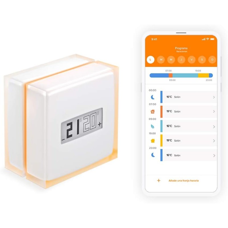 Netatmo NTH01-ES-EC - Termostato Wi-fi Inteligente para Caldera Individual
