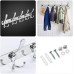 Lylin Coat Rack, Stainless Steel Coat Hooks, Towel Hooks, Bathrobe Hooks, Coat Rack, Approx. Max. Load 30 kg