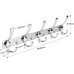 Lylin Coat Rack, Stainless Steel Coat Hooks, Towel Hooks, Bathrobe Hooks, Coat Rack, Approx. Max. Load 30 kg