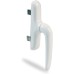 Amig - Window Handle for Tilt, Casement or Casement Window | Aluminium Base and PVC Cover | Without Square | Dimensions: 172 x 27 mm | Height: 59 mm | Colour: White