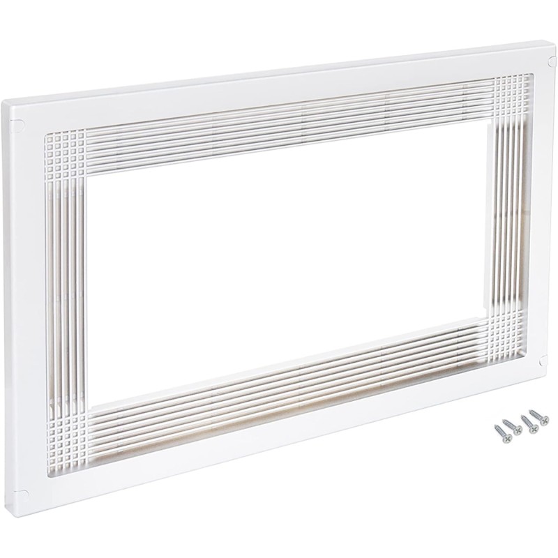 Emuca 8934715 Microwave Framework for Fixing Into Cabinet, White, 60 cm