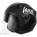 Westt Jet Motorcycle Helmet Matt Black Double Visor Helmet - Scooter - ECE Certified, S (55-56CM), matt black