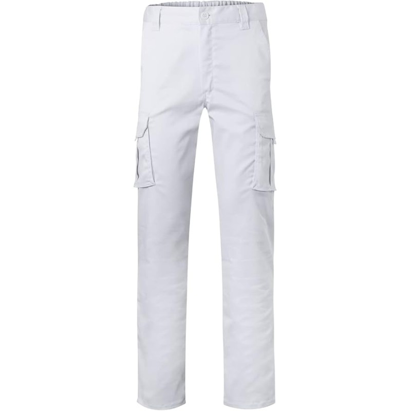 VELILLA 103005S Stretch Multi Pocket Trousers White Size 44