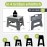 Zollner Folding Step Stool Various Colours and Heights, Flip Series