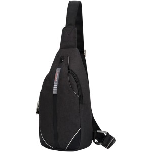 WATERFLY Anti-Theft Sling Bag for Men and Women, Chest Bag, Hippie Crossbody Bag, Multipurpose Daypack