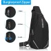 WATERFLY Anti-Theft Sling Bag for Men and Women, Chest Bag, Hippie Crossbody Bag, Multipurpose Daypack