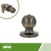Amig - Knob Ball Set | Emergency System from Outside and Locking from Inside | Mortice Lock 60/70 mm | Square Edge | Brass | Matte Gold | For 35 to 45 cm Thick Doors