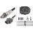HELLA 6PA 009 166-791 Lambda Sensor - 6-pin connector - Cable: 800mm