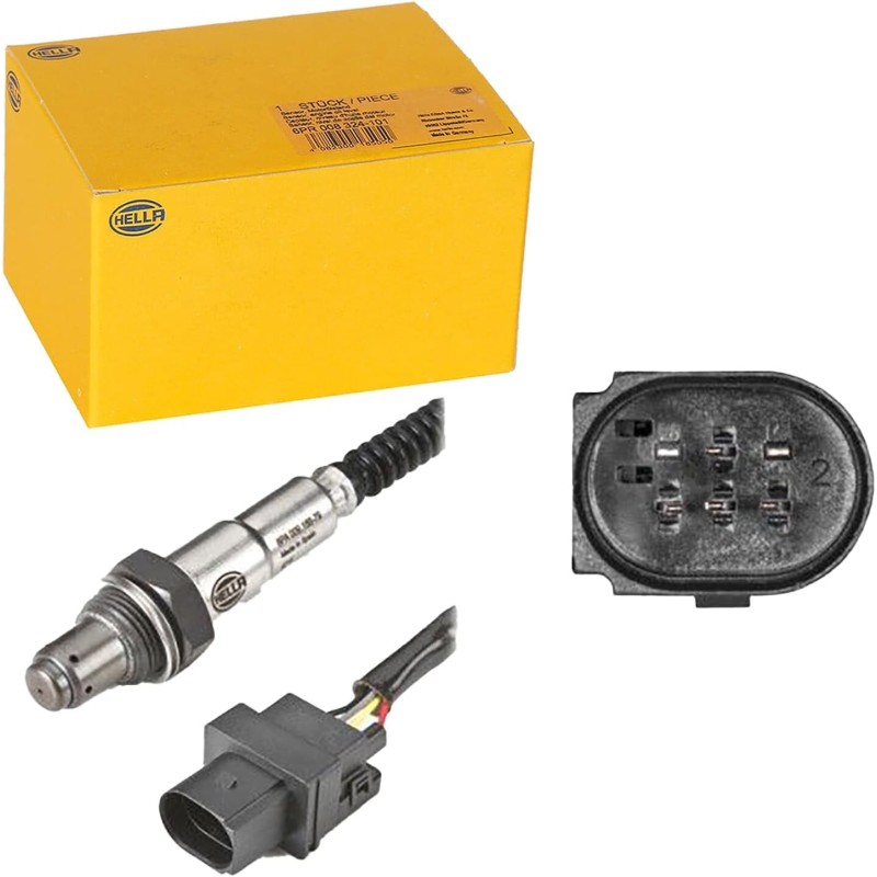 HELLA 6PA 009 166-791 Lambda Sensor - 6-pin connector - Cable: 800mm