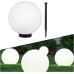 Green Blue Solar LED Light Garden Freestanding Lamp Ball Round White Multicolor (White 1 pcs - 20cm)