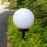 Green Blue Solar LED Light Garden Freestanding Lamp Ball Round White Multicolor (White 1 pcs - 20cm)
