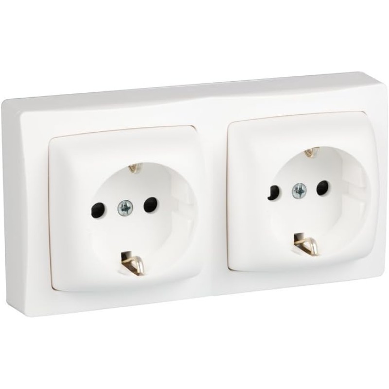 Legrand Oteo 097381 Double Socket 230 V White