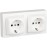 Legrand Oteo 097381 Double Socket 230 V White