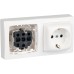 Legrand Oteo 097381 Double Socket 230 V White