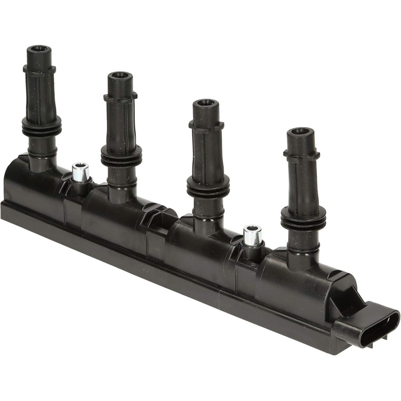 HELLA 5DA 358 000-871 Ignition Coil - 12V - 6-pin connector - Block Ignition Coil - Bolted