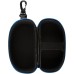 Arena Hard Case for Swimming Goggles, Black with Blue Zipper