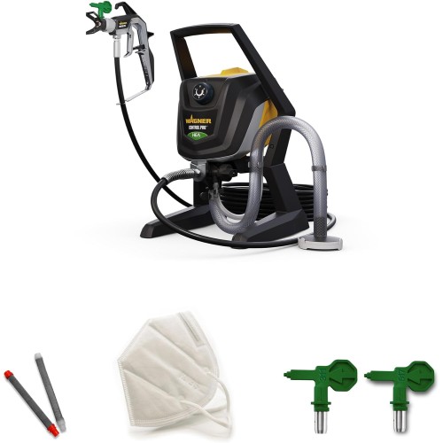 WAGNER Control Pro 350 R Airless Paint Spray System for Emulsion/Latex Paints, Varnishes & Glazes, Indoor and Outdoor Use, 15 m² in 2 Minutes, Pressure Regulation, 110 Bar, 15 m Hose
