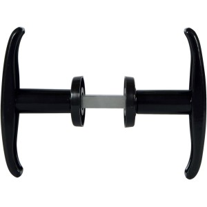 Viro Двойка дръжки за врати с дебелина до 15 mm, черни (8217.0600)