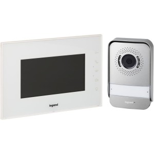 Legrand Video Door Intercom with 2-Wire Connection, Colour Monitor and Wide Angle Camera
