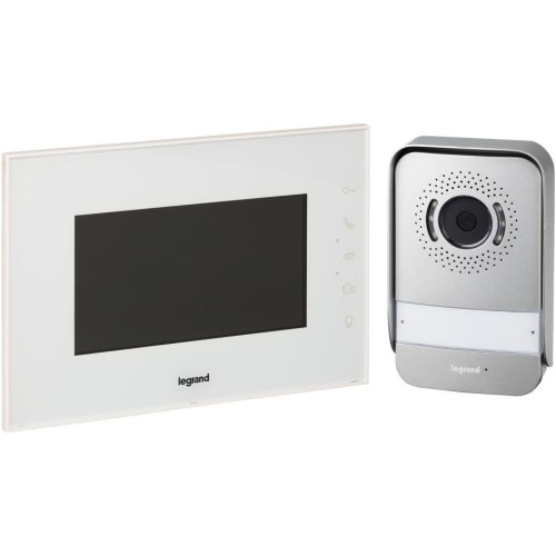Legrand Video Door Intercom with 2-Wire Connection, Colour Monitor and Wide Angle Camera