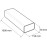 The ct1157b Ventilation Hose for Ventilation unchannelled Rectangular 150 x 70 mm PVC