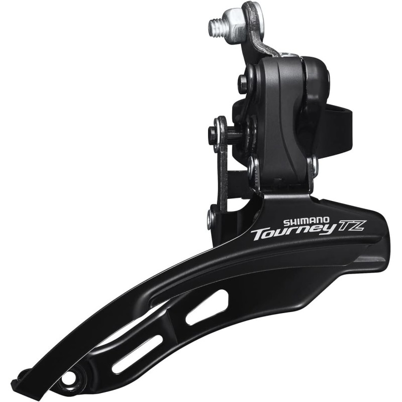 Shimano Tourney/TY FD-TZ500 6-speed MTB front derailleur, down swing, down pull, 28.6mm, 66-69, 42T black/silv
