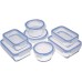 AmazonBasics - Food containers made of glass for food, with lid, 7-piece set