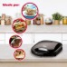 ARDES - Professional Electric Toaster Sandwich Maker Compact Toaster with Non-Stick Grill Plates Electric Grill Plate for Rolls, Toast and Piadinas Black Colour Model AR1S10