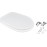 Yes Hygienic Seat Cesame Synthesis Dedicated Toilet Seat, White