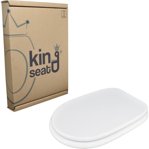 Yes Hygienic Seat Cesame Synthesis Dedicated Toilet Seat, White