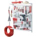 Element System 11300-00015 Tool Peg-Board Organiser 3 made of Metal/Diy Tool Set made In Germany/ 72-Piece Tool Holder Set/Screws and Wall Plugs Included/White