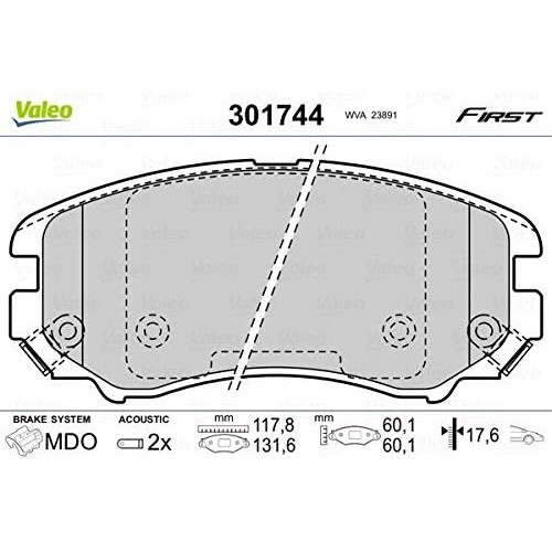 Valeo 301744 Brake Pads