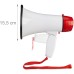 Relaxdays Stadium Megaphone, Bullhorn, Ole Sound, Funny, Party, 10 Watt, Plastic, HxWxD: 21 x 13.5 x 22 cm, Red/White