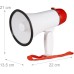 Relaxdays Stadium Megaphone, Bullhorn, Ole Sound, Funny, Party, 10 Watt, Plastic, HxWxD: 21 x 13.5 x 22 cm, Red/White