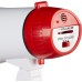 Relaxdays Stadium Megaphone, Bullhorn, Ole Sound, Funny, Party, 10 Watt, Plastic, HxWxD: 21 x 13.5 x 22 cm, Red/White